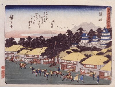 滨松第 30 站（彩色木版画） 作者 安藤或歌川广重
