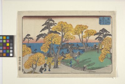 江户风光（彩色木刻版画） 作者 安藤或歌川广重