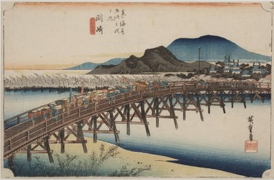 八幡桥 作者 安藤或歌川广重