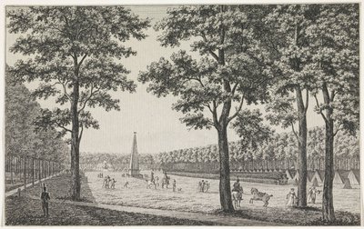 纪念路易-拿破仑登基的海牙 Malieveld 法军营地景观 作者 安德烈