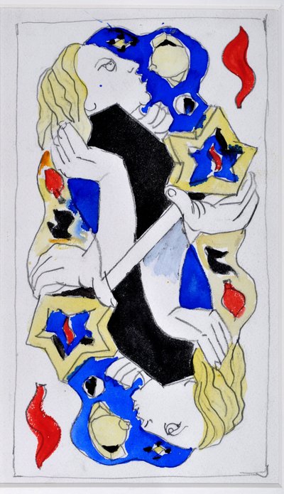 马赛游戏：诺瓦利斯，爱情法师 - Flame .安德烈-马松（1896-1987 年）的绘画作品 作者 安德烈马松