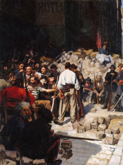 1871年5月，巴黎公社街垒 作者 安德烈·维克多·爱德华·德文贝兹