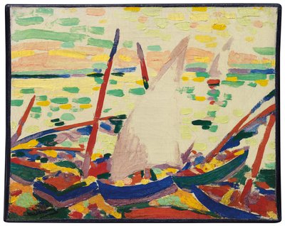 科利乌尔海滩上的船只; Bateaux sur la plage a Collioure 作者 安德烈·德雷恩
