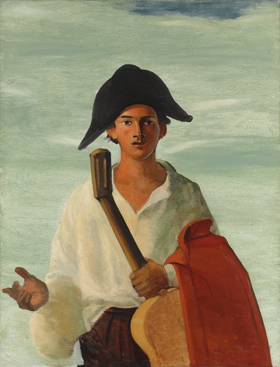 手持吉他的小丑，约 1930 年（布面油画） 作者 安德烈·德雷恩