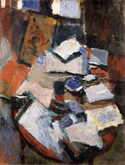 桌上的静物，约 1903 年（布面油画） 作者 安德烈·德雷恩