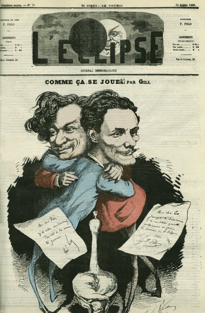 安德烈-吉尔（1840-1885），法国漫画家和F-波罗，"L