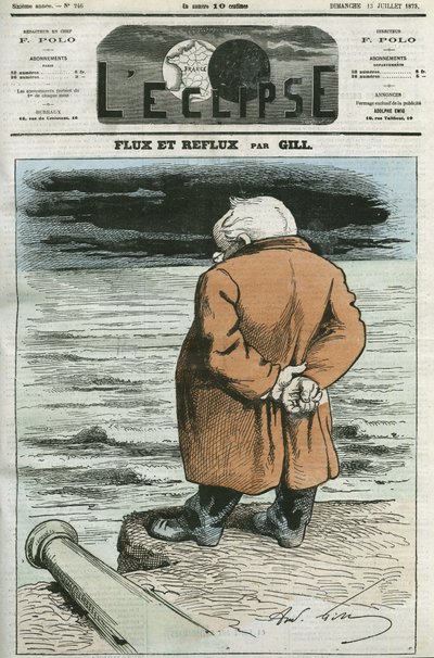 Cartoon by Adolphe Thiers (1797-1877), French statesman. Cover in “” L