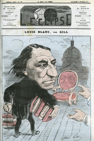 Cartoon by Louis Blanc (1811-1882), French politician and historian. Cover in “” L