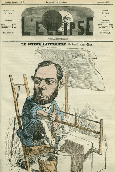 Edouard Lafferiere (1841-1901)，法国地方法官和政治家。 Gill 的“L