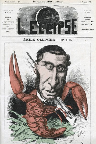 埃米尔·奥利维尔 (1825-1913)，法国政治家。 Gill 的“L