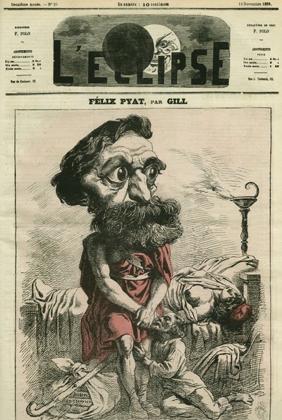 Felix Pyat (1810-1889)，法国律师、文学家和政治家。 Gill 的“L
