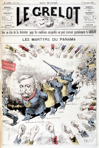 Ferdinand de Lesseps - by Gill, in “The Men of Today””, late 19th century 作者 安德鲁·吉尔