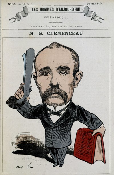 Georges Clémenceau - 由Gill在 "Les hommes d