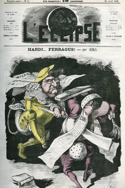 哈迪……费拉格斯，“费加罗”到“宇宙”的插图。 Gill 的“L