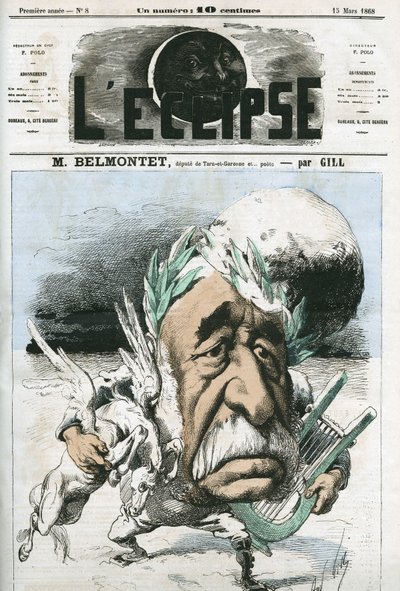 Louis Belmontet (1799-1879), French poet and politician. Cover in “” L