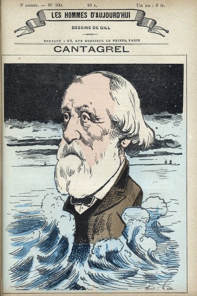 Portrait of Felix Francois Jean Cantagrel (1810-1887), man of letters, municipal councillor and depute of Paris. Cartoon by Gill, Paris. 作者 安德鲁·吉尔
