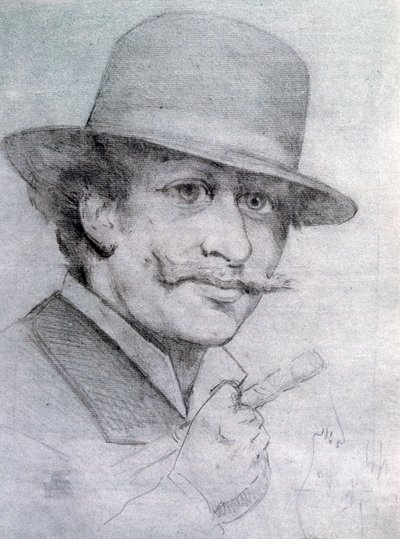 自画像，安德烈·吉尔（AndréGill），1883年，1927年 作者 安德鲁·吉尔