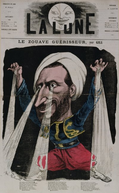 Zouave治疗师，来自&39;La Lune&39;，1868年 作者 安德鲁·吉尔