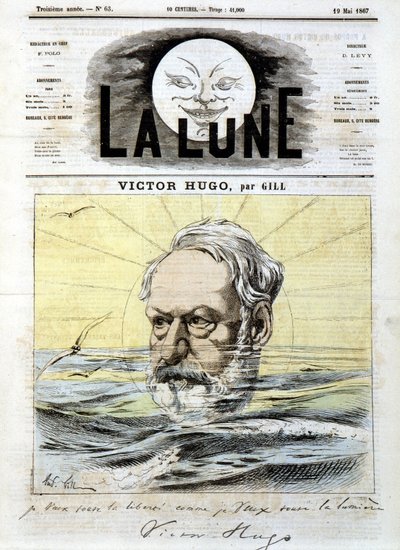 维克多-雨果--由吉尔撰写，载于1867年5月19日的 "La Lune "中 作者 安德鲁·吉尔