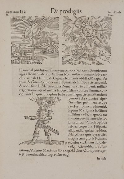 康拉德·吕科斯内斯（Conrad Lykosthenes）的“天才”（Prodigies of Nature）页面 作者 安德里亚·夏维亚（Andrea Schiavone）
