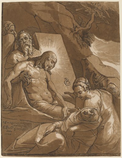 埋葬》（The Entombment 作者 拉斐尔·莫塔之后的安德里亚·安德里亚尼