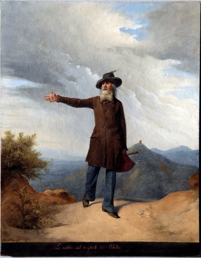 告别流放者。 1831 年，朱塞佩·马志尼 (Giuseppe Mazzini) 被迫流亡瑞士（绘画 作者 安德烈·加斯塔迪（Andrea Gastaldi）