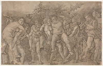 与西莱纳斯共舞的巴卡纳 作者 安德里亚·曼特尼亚（Andrea Mantegna）
