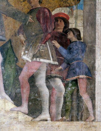 朝臣，宫墙细节 作者 安德里亚·曼特尼亚（Andrea Mantegna）