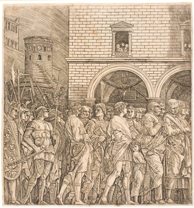 罗马元老院在胜利之后 作者 Andrea Mantegna