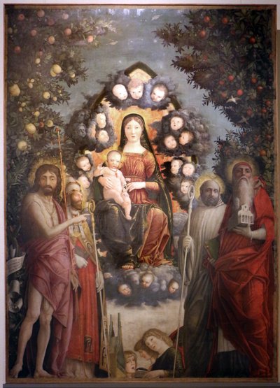 麦当娜-特里沃尔齐奥 作者 安德里亚·曼特尼亚（Andrea Mantegna）