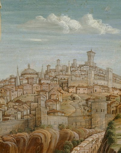 耶稣受难像主殿前廊的中央镶板... 作者 安德里亚·曼特尼亚（Andrea Mantegna）