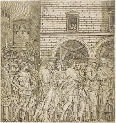 参议员们，选自凯撒的胜利 作者 安德里亚·曼特尼亚（Andrea Mantegna）