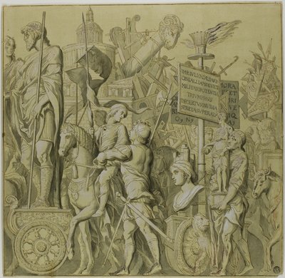 凯撒大帝的胜利画布 No. 作者 安德里亚·曼特尼亚（Andrea Mantegna）