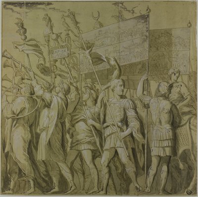 凯撒大帝的胜利画布 No. 作者 安德里亚·曼特尼亚（Andrea Mantegna）