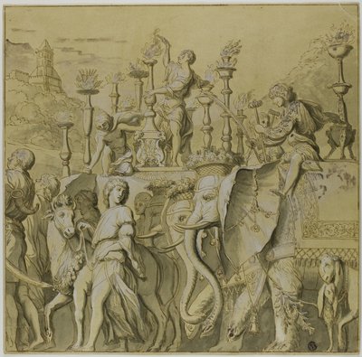凯撒大帝的胜利第五号画布 作者 安德里亚·曼特尼亚（Andrea Mantegna）