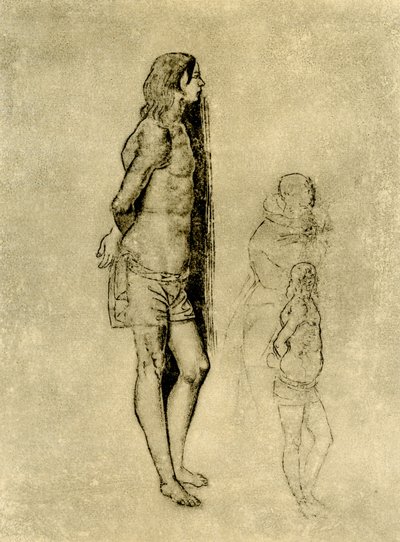 研究圣塞巴斯蒂安在贝加莫的绘画 作者 Andrea Previtali
