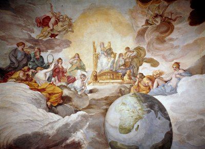 Divine Knowledge Allegory. Fresco by Andrea Sacchi (1599-1661) 1629-1633 Palazzo Barberini, Galleria Nazionale d