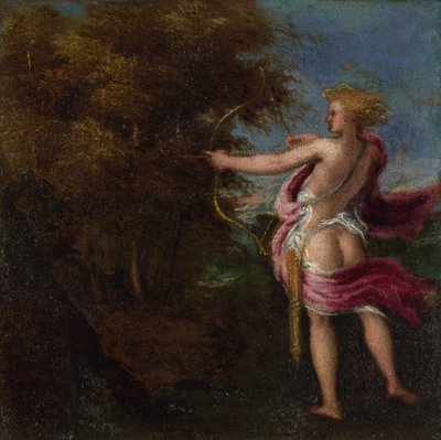 阿卡斯狩猎，c。 1550 作者 安德里亚·夏维亚（Andrea Schiavone）
