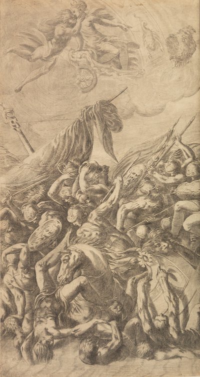 海伦的绑架》，1547年。 作者 安德里亚·夏维亚（Andrea Schiavone）