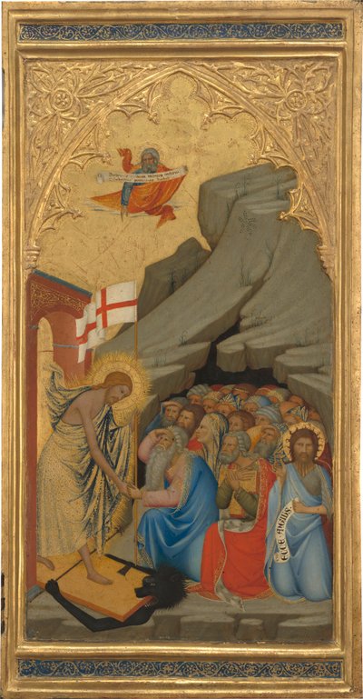 The Descent into Limbo，c.1380（鸡蛋蛋白和木板上的金箔） 作者 安德烈·范尼（Andrea Vanni）