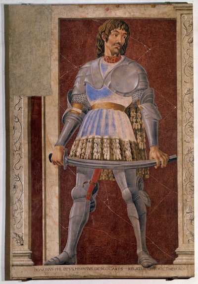 佛罗伦萨雇佣兵 Pippo Spano 的肖像（壁画 作者 Andrea del Castagno