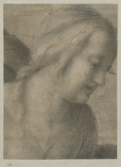 圣母玛利亚的头像，朝拜 作者 安德里亚·德尔·萨托（Andrea del Sarto）