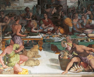 凯撒大帝接受埃及的税收（壁画） 作者 安德里亚·德尔·萨托（Andrea del Sarto）