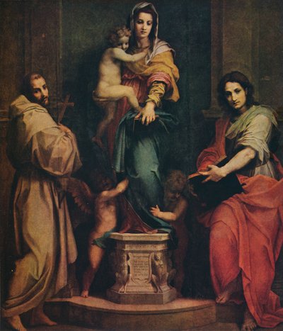 哈比斯的麦当娜，1517年 作者 安德里亚·德尔·萨托（Andrea del Sarto）