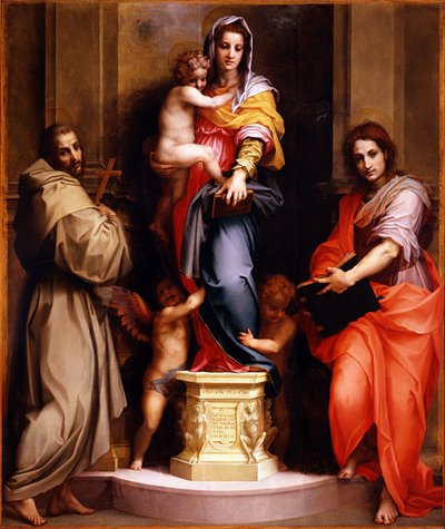 竖琴的麦当娜竖琴的麦当娜，1517 作者 安德里亚·德尔·萨托（Andrea del Sarto）