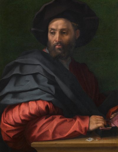 男子肖像，可能是奥塔维亚诺-德-美第奇 作者 安德里亚·德尔·萨托（Andrea del Sarto）