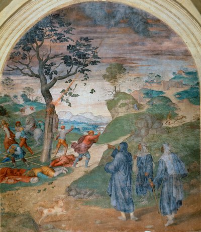 S. Filippo Benizzi惩罚亵渎者，1509-1510 作者 安德里亚·德尔·萨托（Andrea del Sarto）