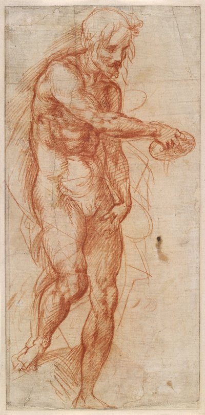 施洗者圣约翰研究，约1518年 作者 安德里亚·德尔·萨托（Andrea del Sarto）