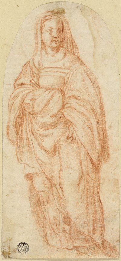 站立的女人 作者 安德里亚·德尔·萨托（Andrea del Sarto）