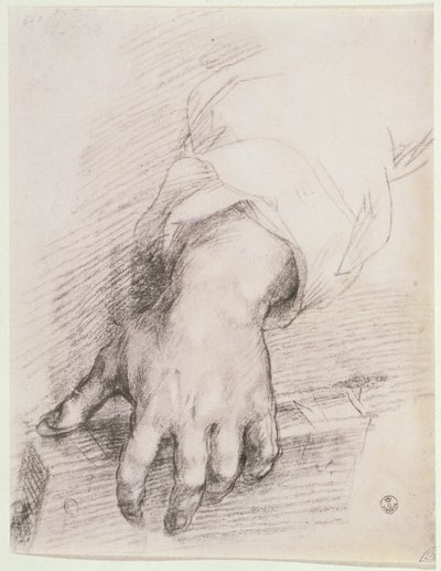研究竖琴的麦当娜（粉笔在纸上） 作者 安德里亚·德尔·萨托（Andrea del Sarto）